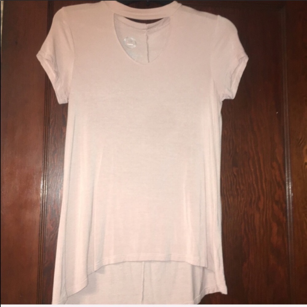 New! Blush pink choker style tee